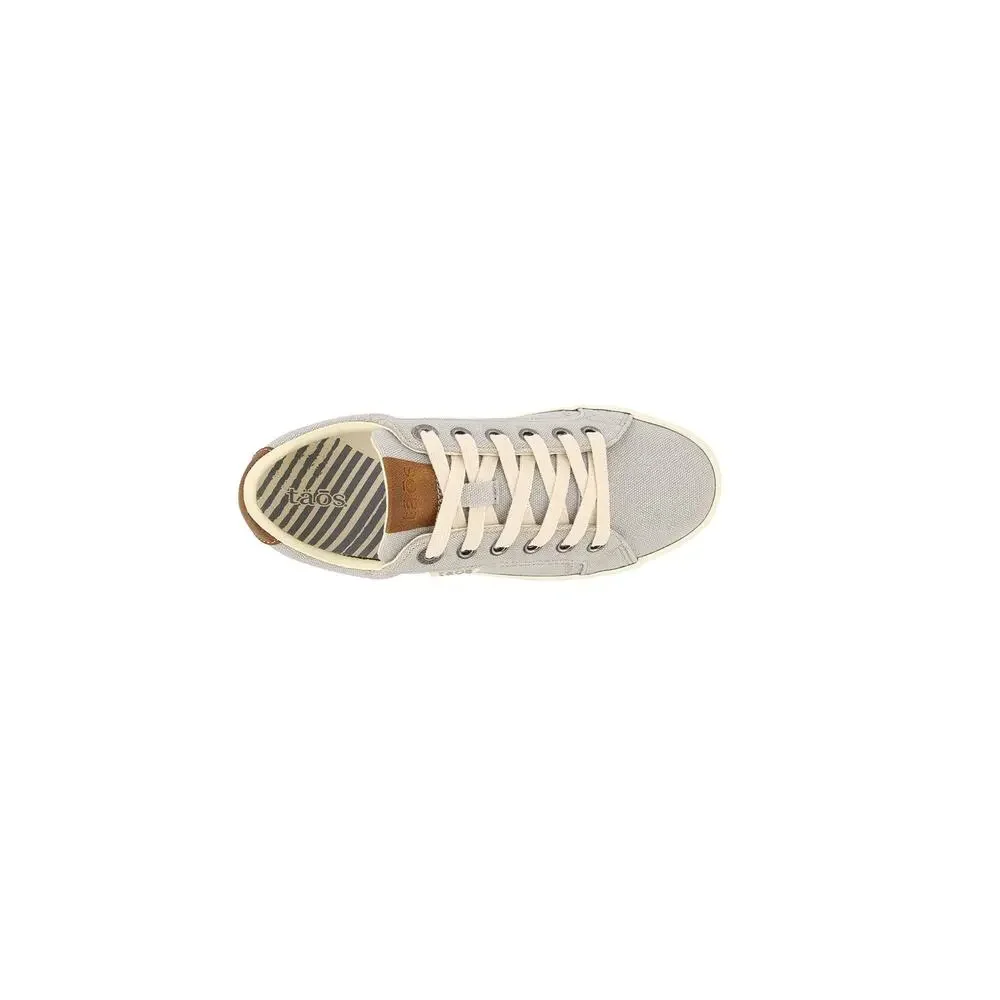 TAOS WOMEN'S STAR BURST GREY/TAN SNEAKER 9 M US